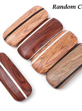 Glasses Case Women Men Sunglasses Cover Wood Grain Hard Eye