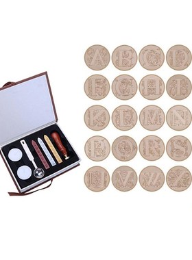 26 English Alphabets Metal Sealing Wax Stamps Set Dia 25mm S