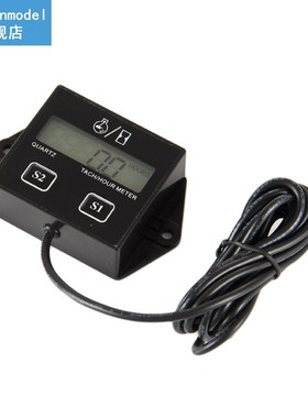 1pc Digital Engine Tach Hour Meter Tachometer Gauge Engine R