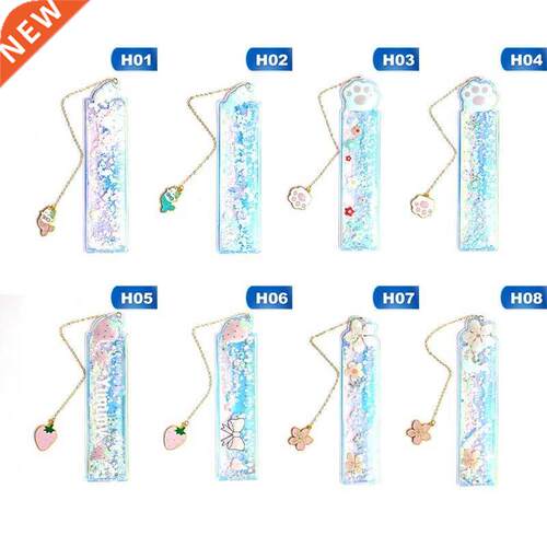 Oil Flow Sand Bookmark Rulers Cute Laser Girl Drawing Templ