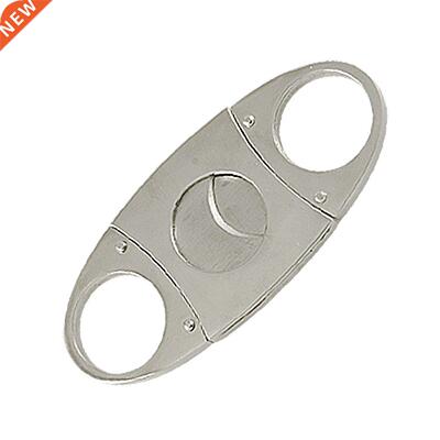 Quality Silver Double Twin Blade Pocket Cigar Cutter Scisso