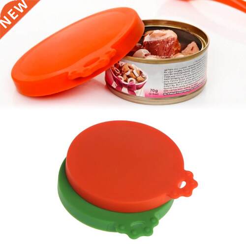 Pet Food Can Cover Silicone Dogs Cats Storage Tin Cap Lid Re
