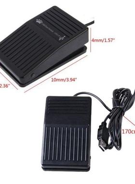 Plastic USB Single Foot Switch Pedal Control Pre-Progr Key f