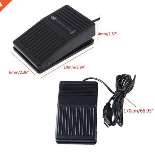 Plastic USB Single Foot Switch Pedal Control Pre-Progr Key f