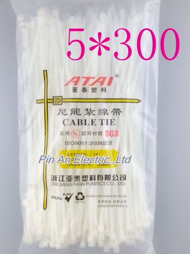250pcs 5mm*300mm Nylon cable ties