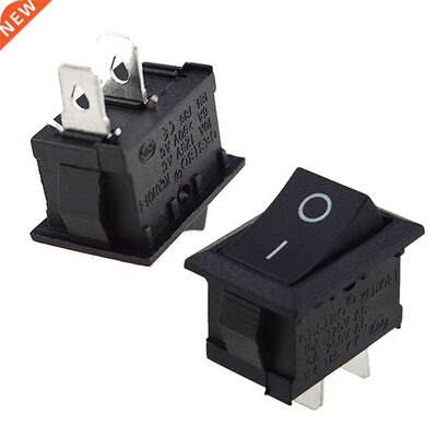 10pcs 10*15mm 2PIN ON/OFF Boat Rocker Switch 2 Feet 2 Files