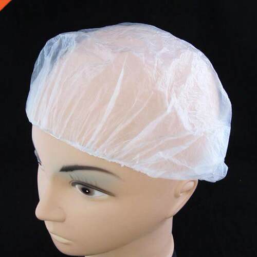 50/100pcs Disposable Shower Caps Clear Spa Hair Salon Hotel