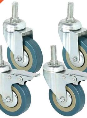 4PCS Hevy Duty 75mm Swivel Cstor with Brke Trolley Cster