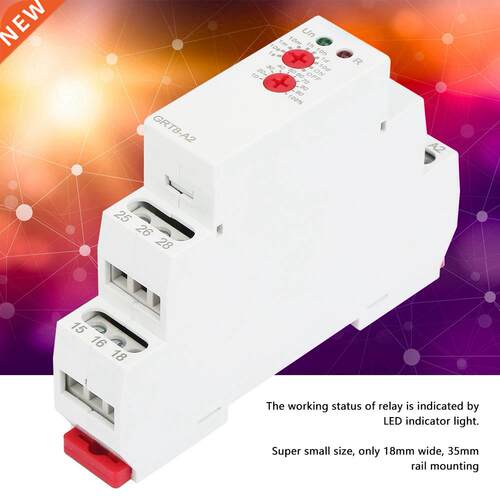 Single Function Din Rail Time Relay Industrial Control Auto