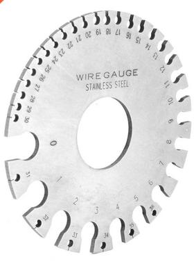Wire Guage Metal Round Sided Round Dual Steel Round Wire Gau