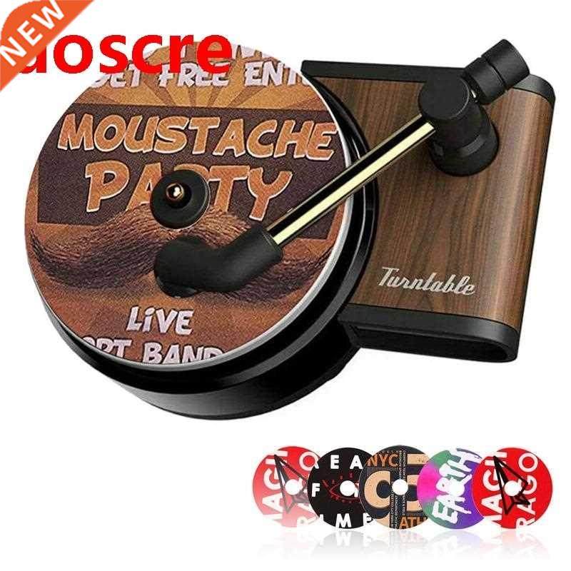 Car Air Freshener Air Diffuser Freshener Retro Record Phonog