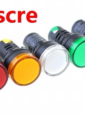 10PCS/Lot Blue AC220V 22mm Diameter AD16-22 LED Power Indica