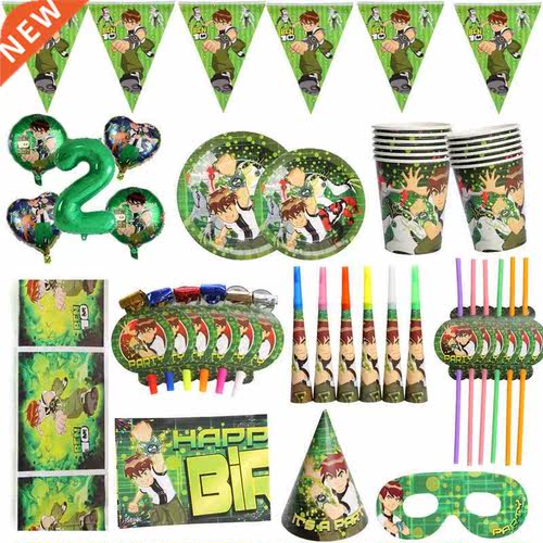 Ben 10 Theme Birthday Party Decoration Disposable Tableware