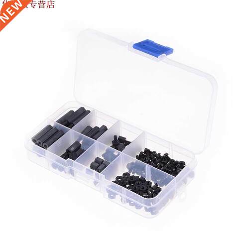 160 pièces noir pratique nouveau M3 Nylon M-F hexagon