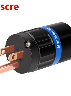 Monosaudio M104/F104 Pure Copper US AC Power Plug US Mains P