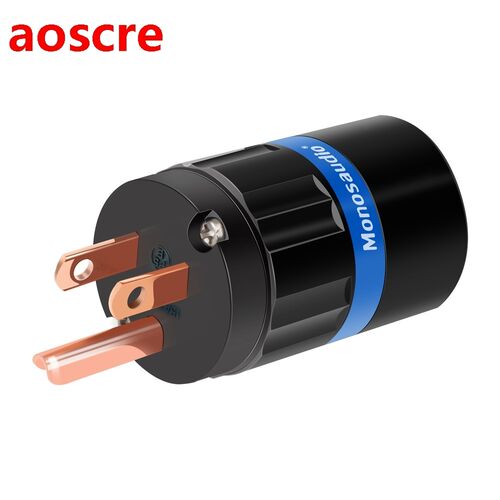 Monosaudio M104/F104 Pure Copper US AC Power Plug US Mains P