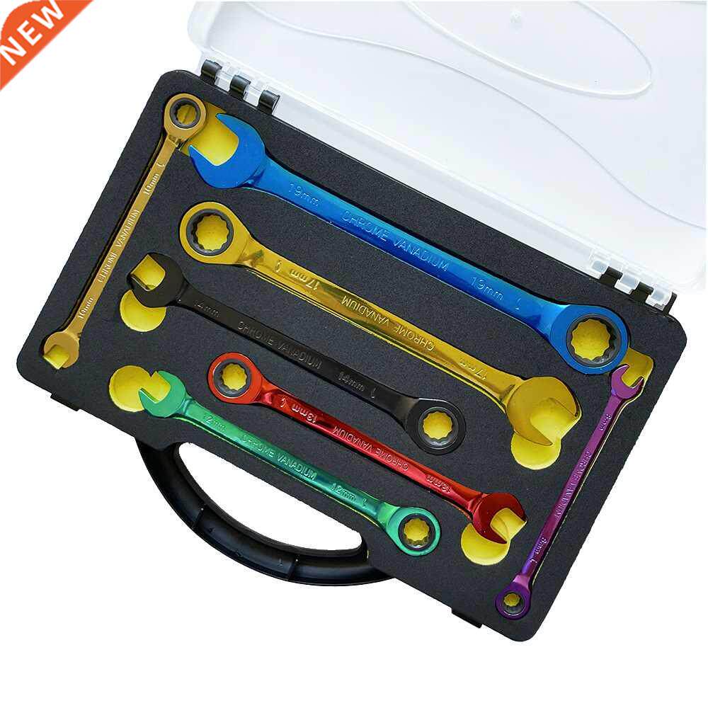 Color ratchet wrench Multi-function dual-purpose open movabl - 实物图