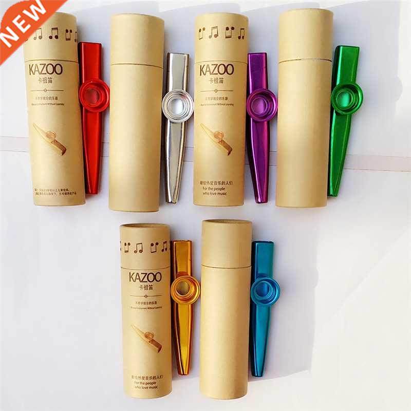 Metal Kazoos with Box Musical Instruments Flutes Diaphragm M