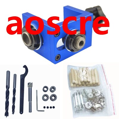 3 in 1 Drilling Locator Guide Dowel Guide Jig Woodworking Ca