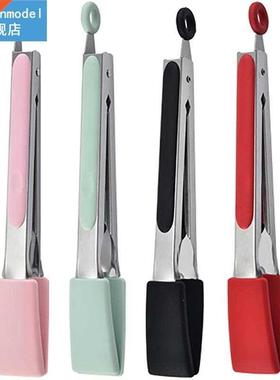 1pc Kitchen Tong Stainless Steel Nonstick Food Tong Serving