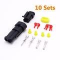 Promotion! 10 Kit 2 Pin Way Waterproof Electrical Wire Conne