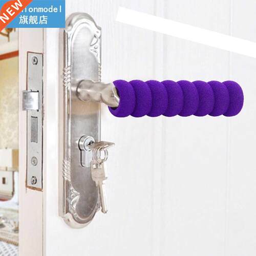 Multiple Colors Spiral Door Handle Cover Practical Anti-Coll