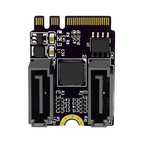 M.2 A/E Key to 2 Ports SATA.0 Expansion Card M.2 NGFF to SA