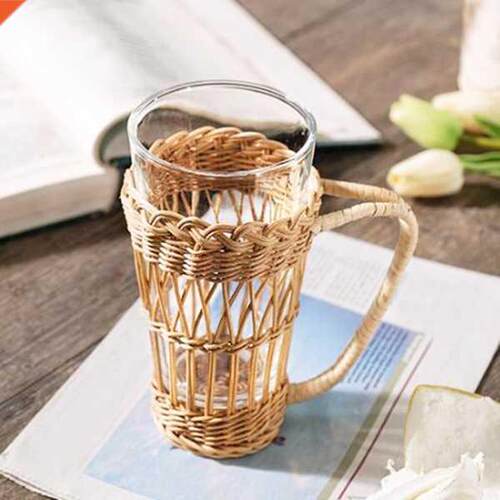 Handmade Rattan Korean Retro Creative Cup Braided Kettle Han