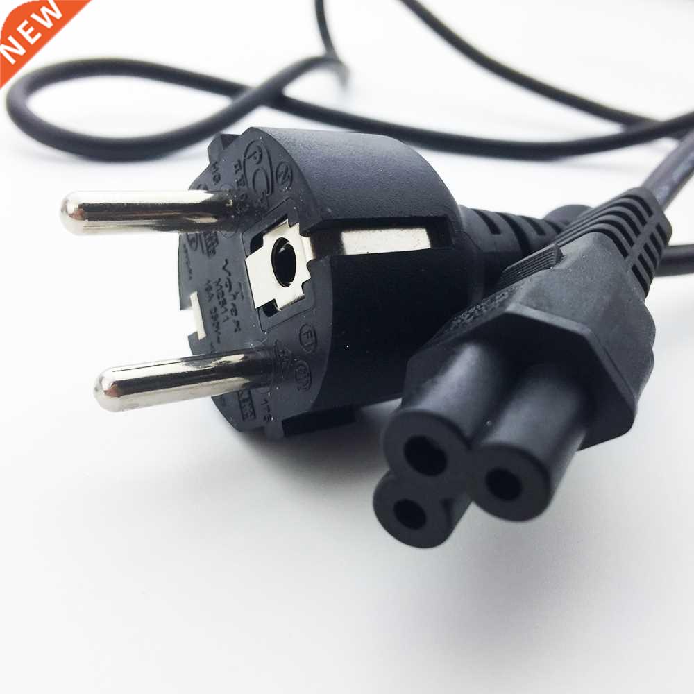 2-prong EU IEC-C5 power cable cord 2 Pin Clover Leaf Mains C