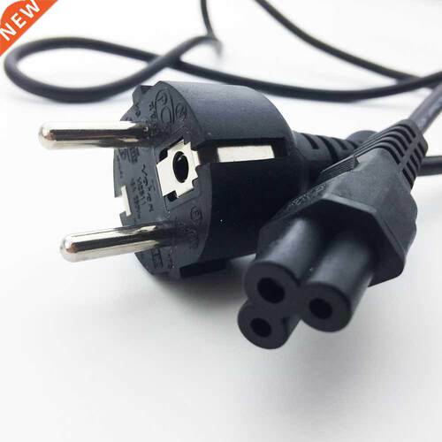 2-prong EU IEC-C5 power cable cord 2 Pin Clover Leaf Mains C