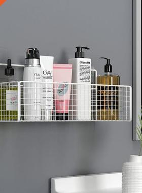 Black Wall-mounted Bathroom Shelf Shower Shampoo Rack Toilet