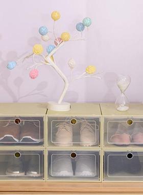 1pc Transparent shoe box storage shoe boxes thickened dustpr