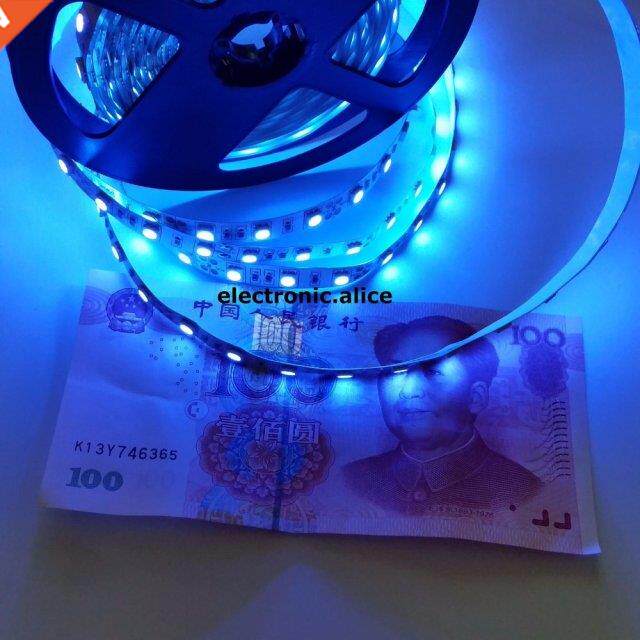 5M 5050 SMD 300 Leds Ultravolet UV 395-405nm Non-Waterproof