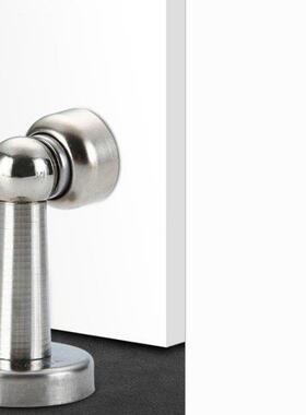 Silver Stainless Steel Door Stopper Soft-Catch Magnetic Door