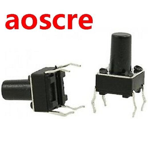 Top Copper 50pcs/lot 6x6x9MM 4PN G94 Tactle Tact Push Butt