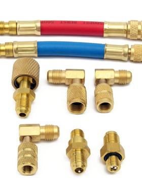 8pcs Refrigeration Charging Adapter Automobile Air Condition