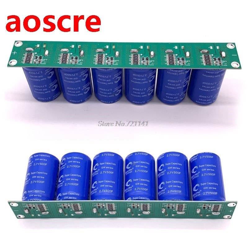 Super Farad Capacitor 16V 83F 6PCS 2.7V 500F Flat Angle Elec