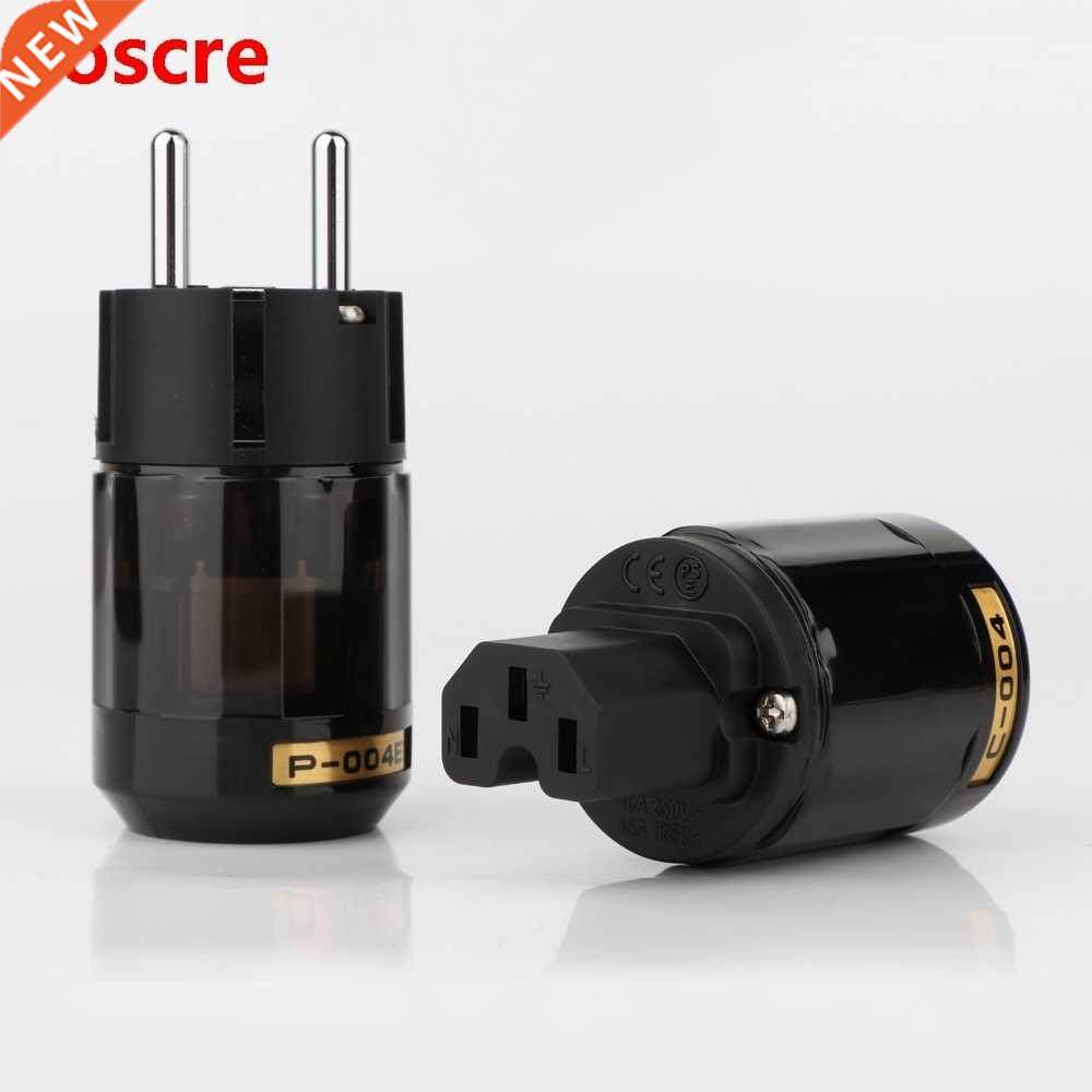 Set P-004E Rhodium Platinum EU version Power Plug C-004 IE