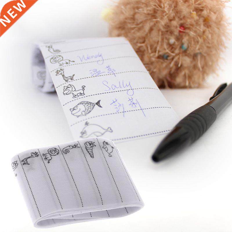 100pcs White Name Label Woven Custom Clothing Labels Fabric