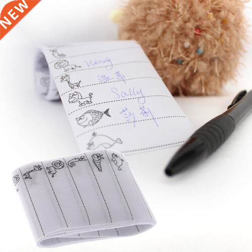 100pcs White Name Label Woven Custom Clothing Labels Fabric