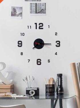 1PC New DIY Clock Wall Stickers Home Modern Decoration Crys
