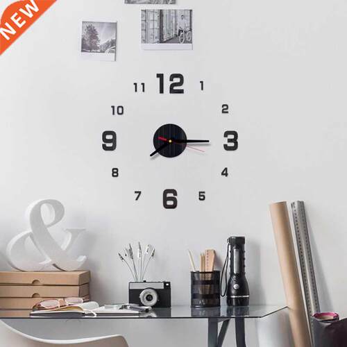 1PC New DIY Clock Wall Stickers Home Modern Decoration Crys