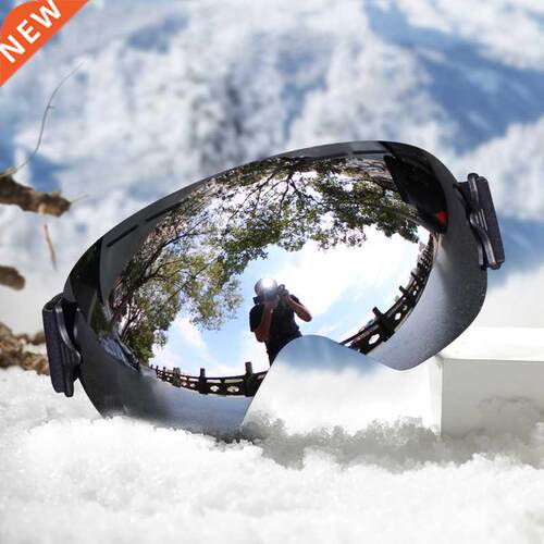 Professional Ski Goggles Men Mask Lens UV400 Adult Anti-fog
