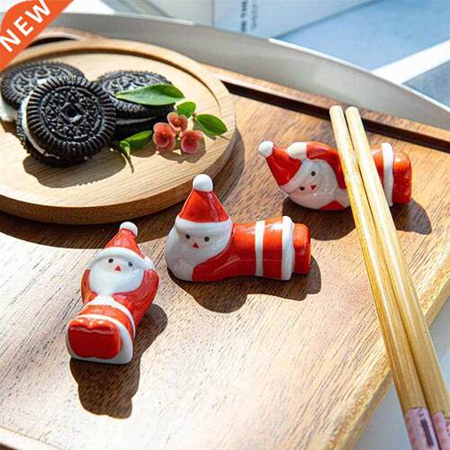 Ceramic Santa Chopsticks Stand Multicolor Chopsticks Holder