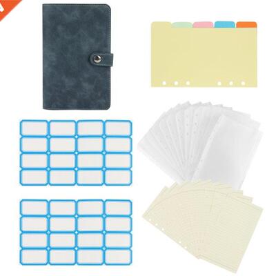 Budget Binder with Cash Envelopes System, A6 PU Leather Bind