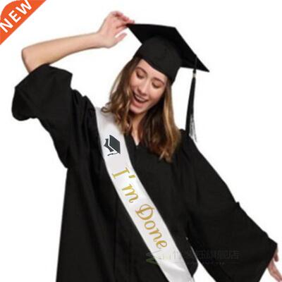 Bronzing Flash Graduation Girl Sash Happy Graduation Party A