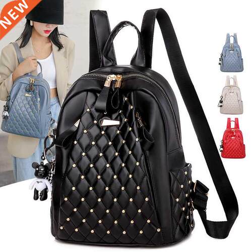 Vintage women backpack high quality leather backpack lady tr