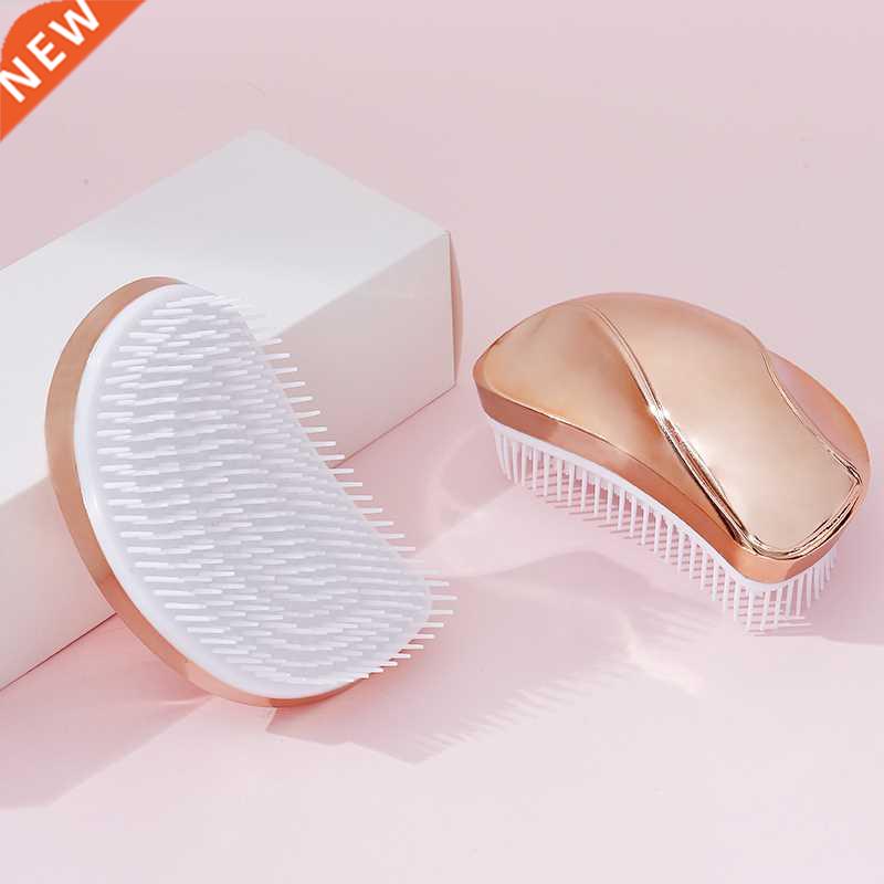 Golden Hair Brush Women Comb Detangling Massage Anti-static