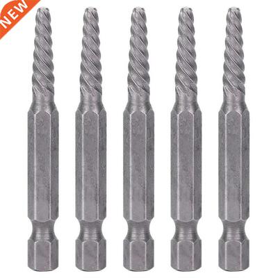 5pcs 61mm Screw Extractor Broken Damaged Bolts Hex Shank Ele