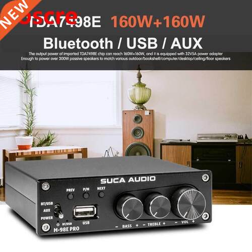 160W*2 TDA7498E Bluetooth-Compatible Audio Power Amplifier C